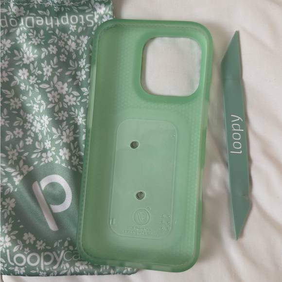 Loopy Case iPhone 16 Pro Sage Floral - Picture 2 of 8